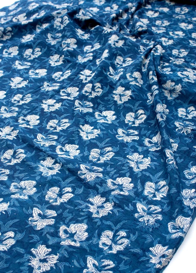 藍染め インディゴ ウッドブロック 切り売り 〔90cm切り売り