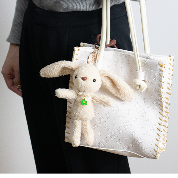 アニマルバッグチャーム（210-82）うさぎ ぬいぐるみ バッグ