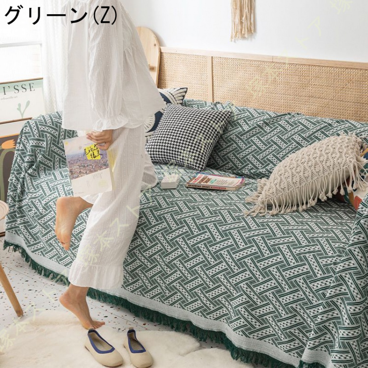 マルチカバー バリ織り 厚手 180*300cm インド綿100％ アジアン