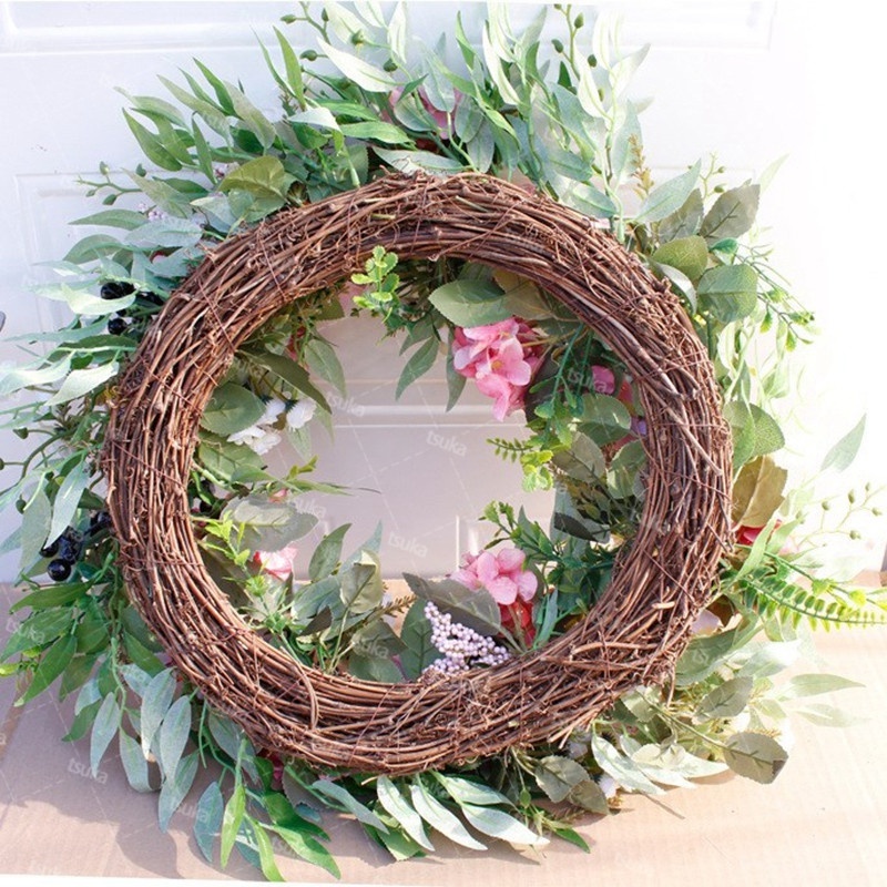 リース 枯れない花 フラワーリース 直径55cm 造花リース 玄関 窓