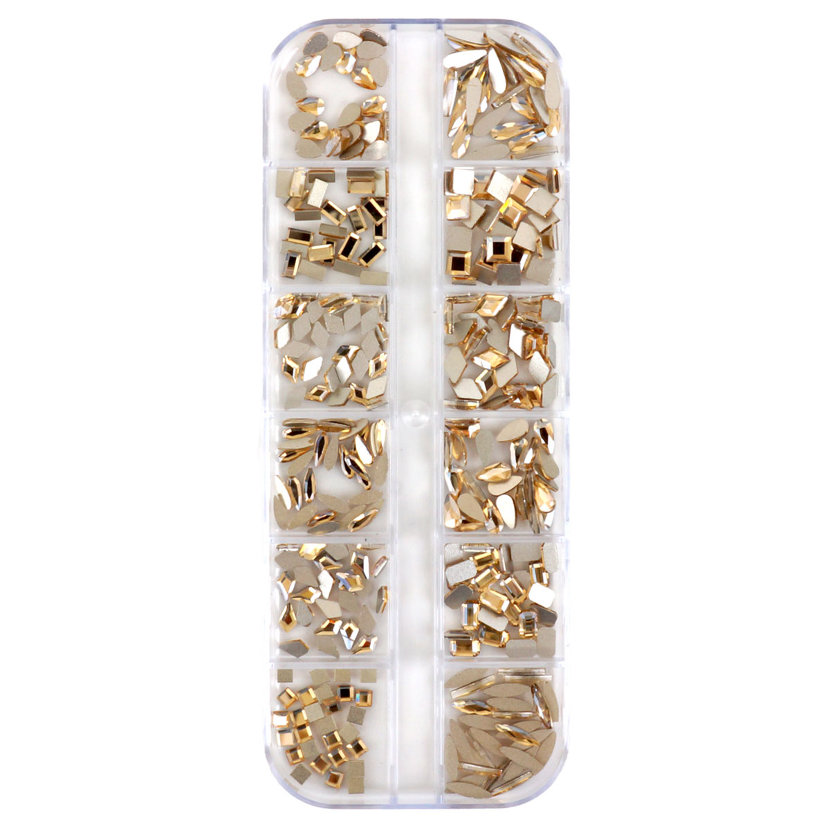 ネイルパーツ ストーン 埋め尽くしパーツ ゴールド シルバー スクエア