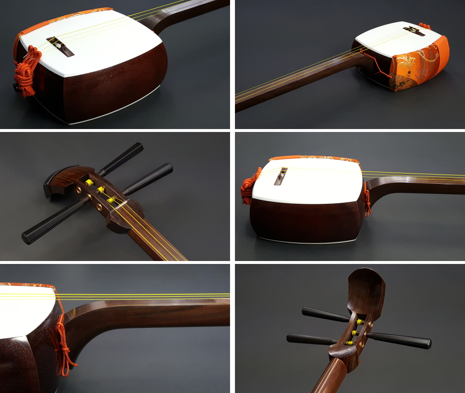 小唄三味線（特上・紫檀）セット（B）長ケース付き : 和楽器市場 Yahoo