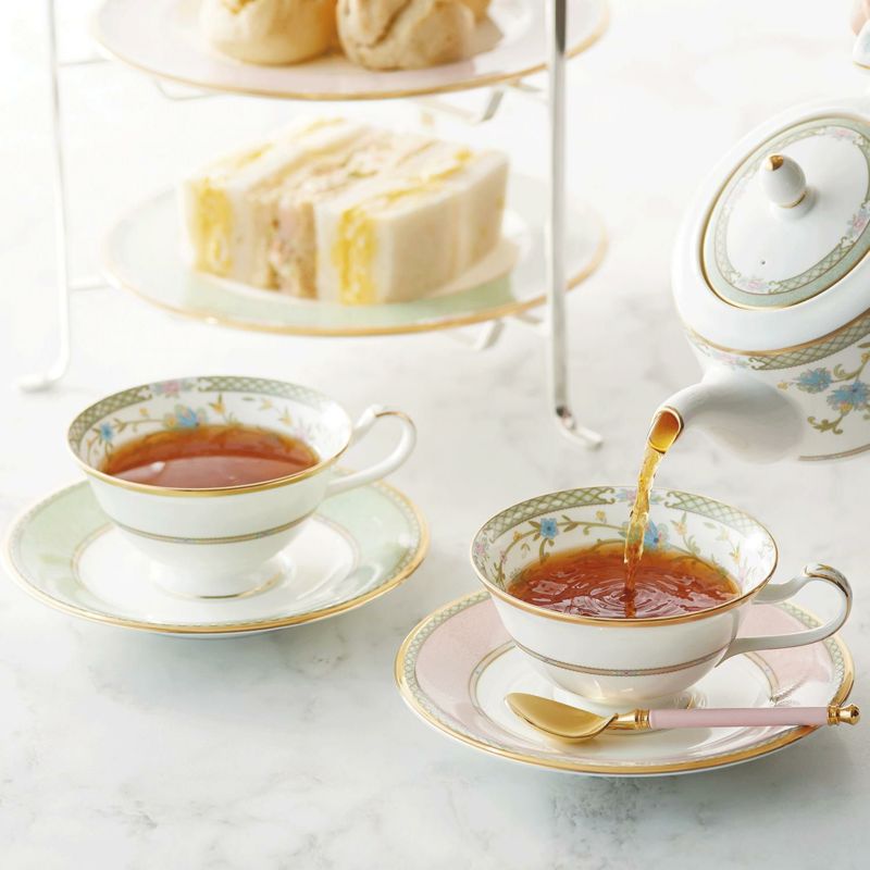 ノリタケ Noritake ヨシノ ティー・コーヒー碗皿 カップ＆ソーサー