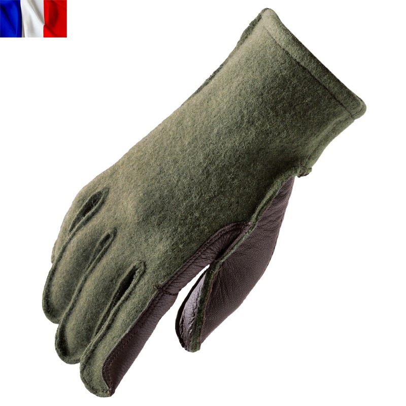 MILITARY（ミリタリー） 実物 新品 フランス軍 ウールレザーグローブ