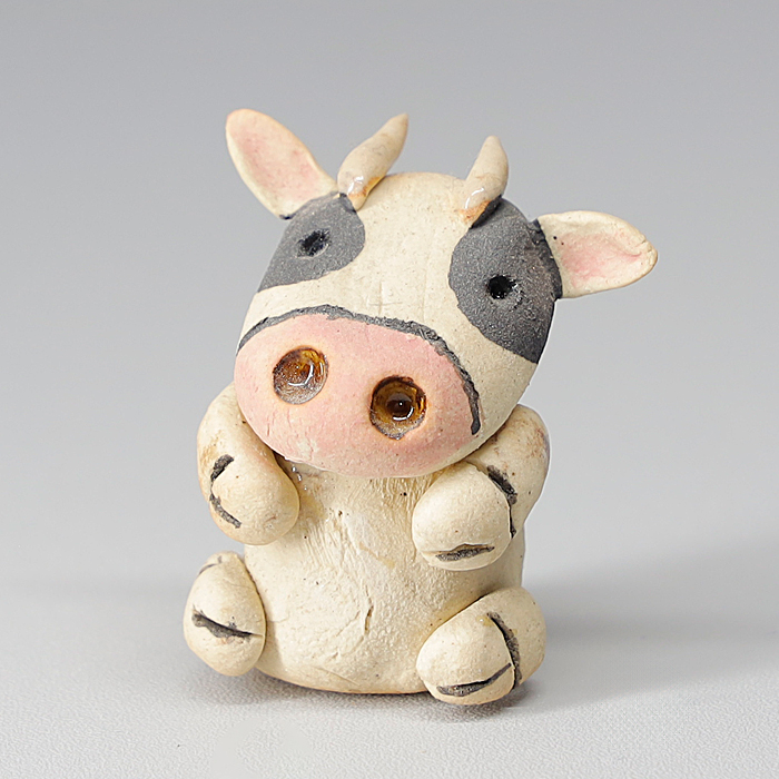 2021干支 丑 置物 干支の置物 牛 うし ウシ かわいい 縁起物 手作り