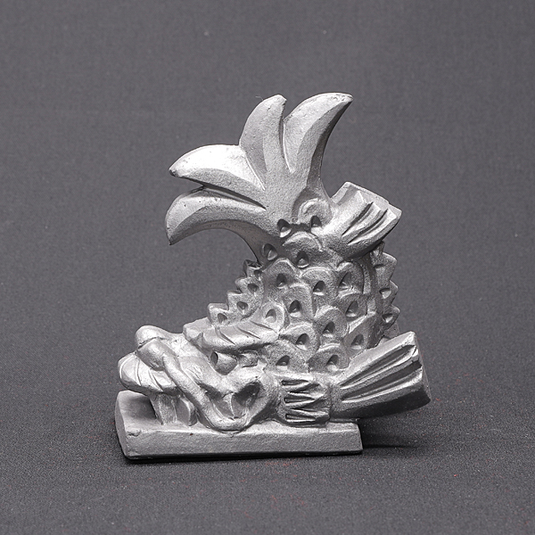 現代の名工 菊間瓦 鬼瓦 鯱 しゃちほこ 阿 置物 いぶし銀 鬼師 伝統