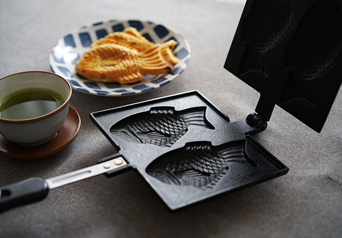 岩鋳 南部鉄器 たいやき 24030 たい焼き器 鉄 日本製 木柄 ガス火対応