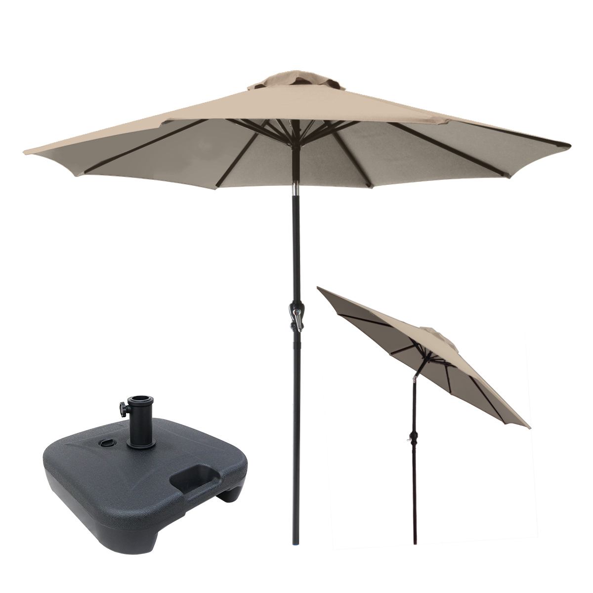 WEIMALL（ウェイモール） ガーデンパラソル 幅270cm 高さ240cm 角度