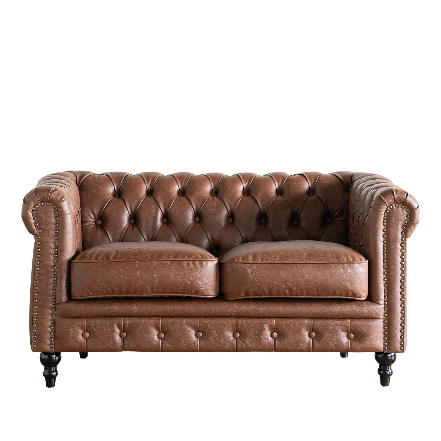 Vincent(ヴィンセント)シリーズ 2人掛け チェスターフィールド クラブ