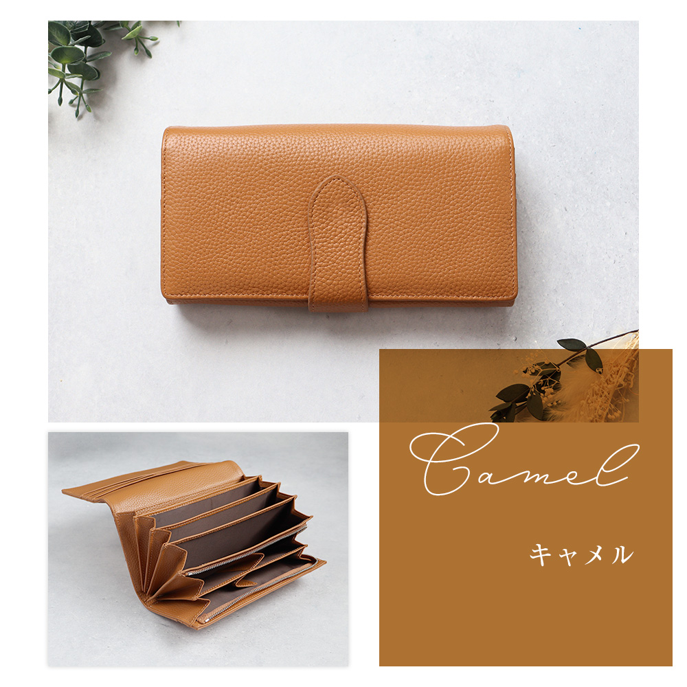 RuriHari 長財布 レディース 本革 大容量 使いやすい 牛革 通帳 小銭