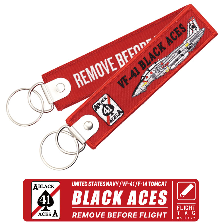 アメリカ海軍 F-14 トムキャット VF-41 ブラックエイセス タグ