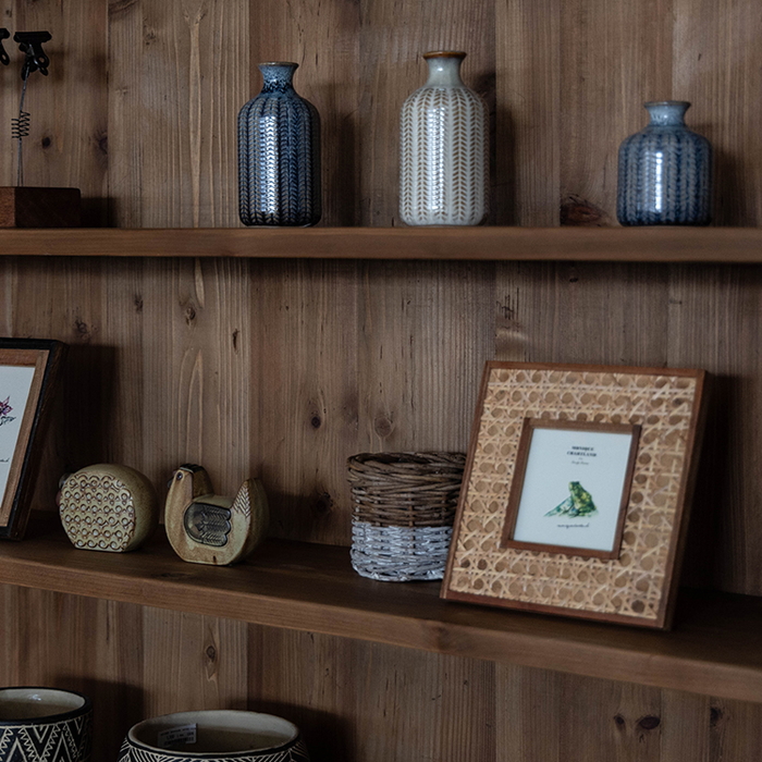 Rasia ブックシェルフ 本棚 書棚 木製 シェルフ 本入れ 杉古材