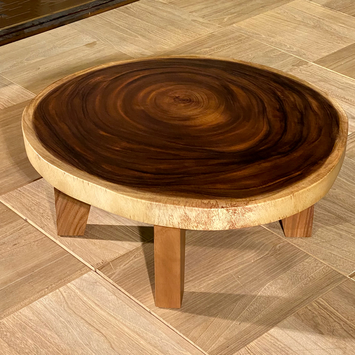 730-540 モンキーポッド一枚板 輪切り テーブル 一枚板テーブル 座卓