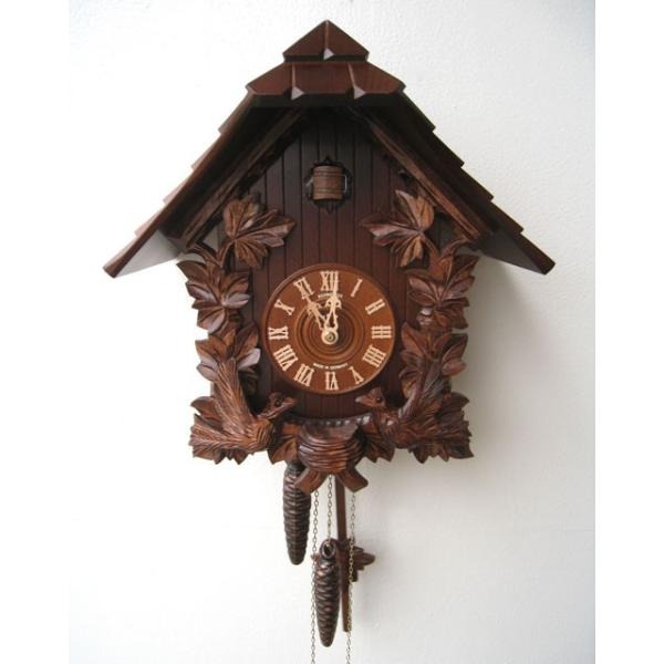 からくり時計 鳩時計 ハト時計 壁掛け 掛け時計 おしゃれ 北欧 森の