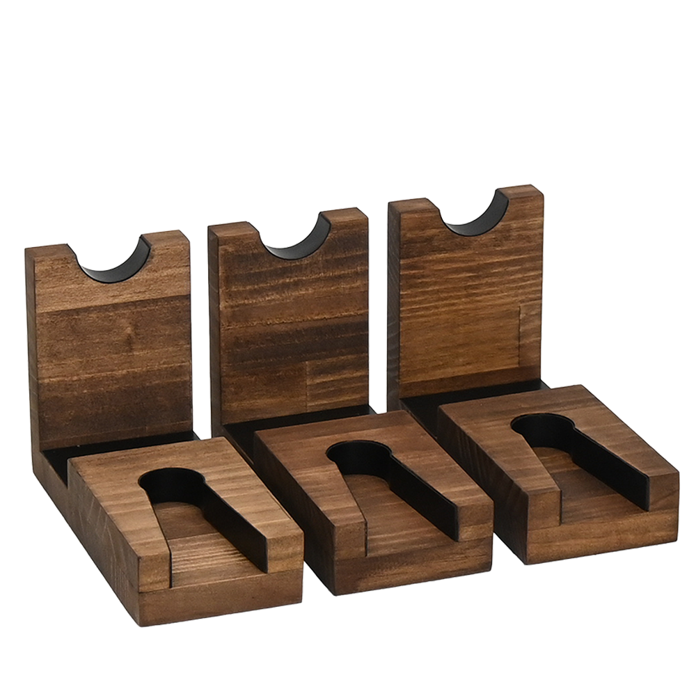 WOODWORKS ハンドガンスタンド 1丁掛 3個セット 木製 日本製