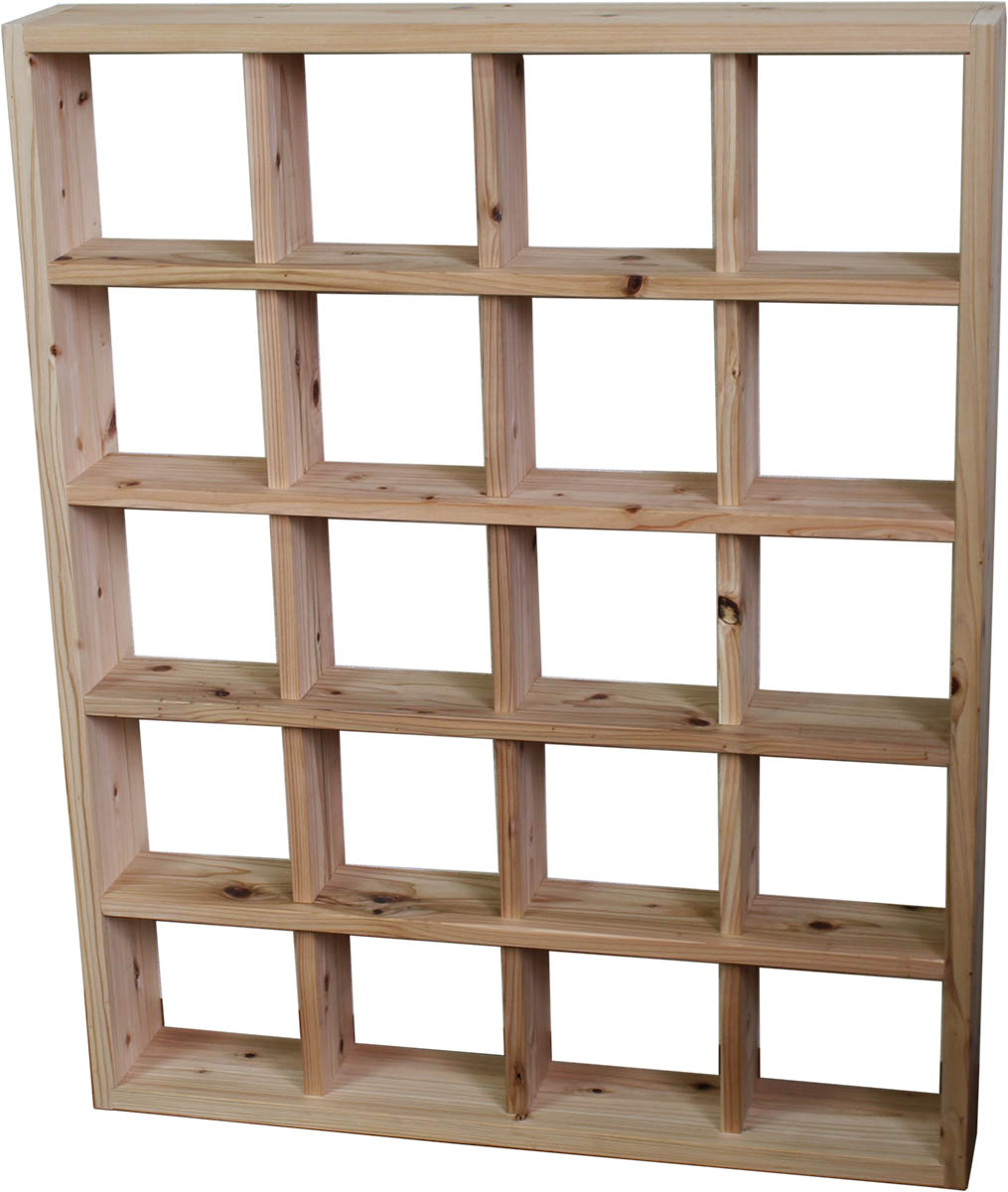 SUGI-インテリア】格子ラック 200型（内寸20cm） 4×5 【DIYキット