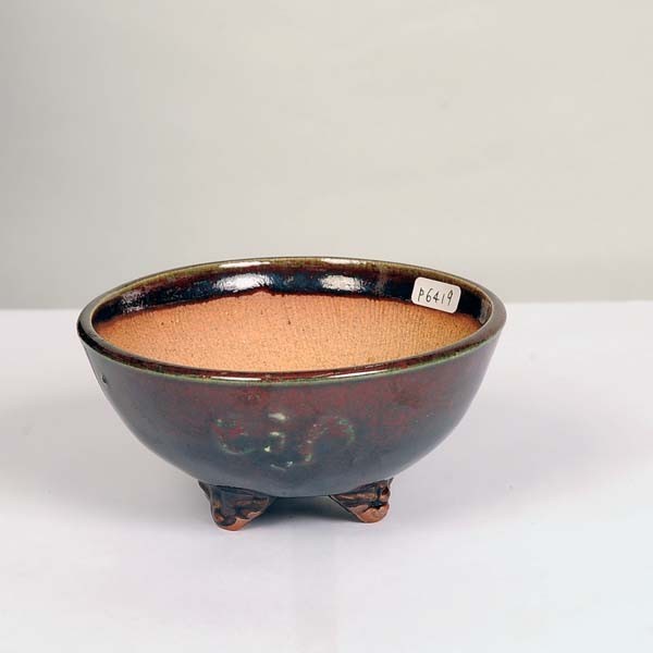 現代小鉢：平安虹泉 碗型丸鉢 12.1cm【現】*資材 : 遊恵盆栽 Yahoo