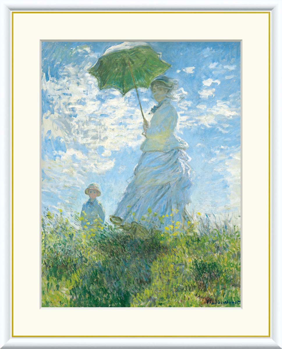 モネ サン・タドレスのテラス （F6サイズ）（紐・フック付） 約横52×縦