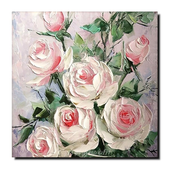 絵画 インテリア アートパネル 特大 1パネル ホワイトピンクローズ L