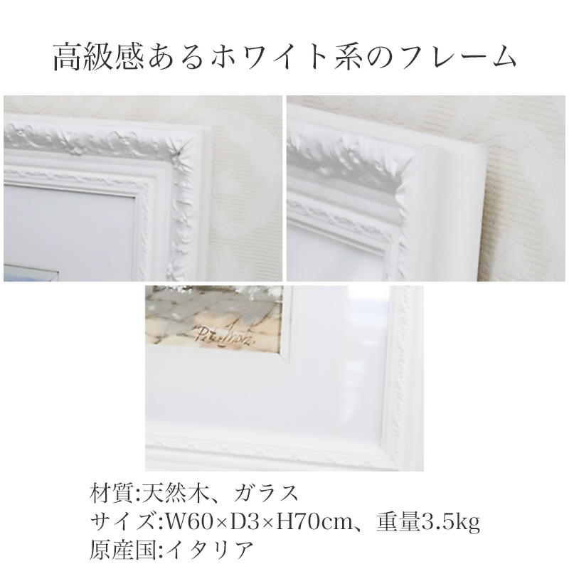 アートパネル フラワーガーデン 花 ホワイト 91644 アートボード