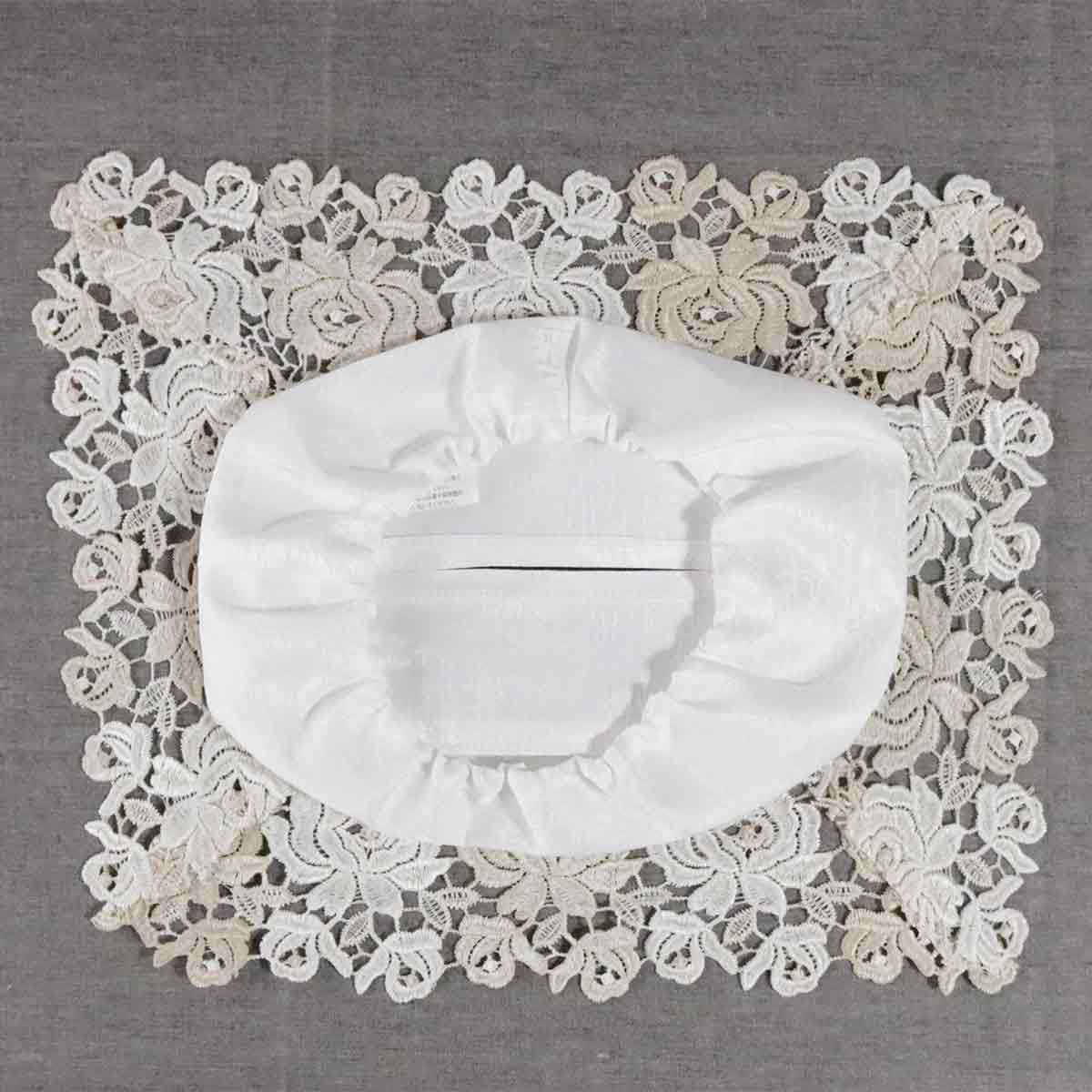 ティッシュケース レース おしゃれ イングリッシュレース 77591 刺繍