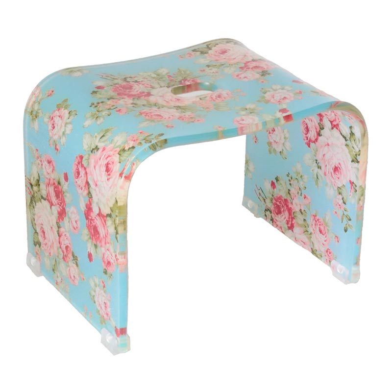 ROYAL ARDEN（ロイヤルアーデン） バスチェア アクリル 花柄 風呂椅子