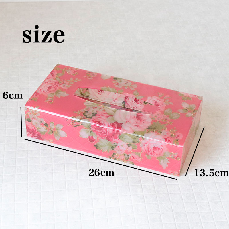 ティッシュケース おしゃれ ボックスティッシュケース アクリル 花柄