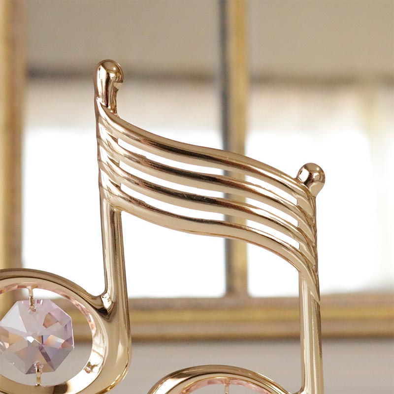 スワロフスキー 置物 音符 雑貨 ゴールド クリスタル SWAROVSKI