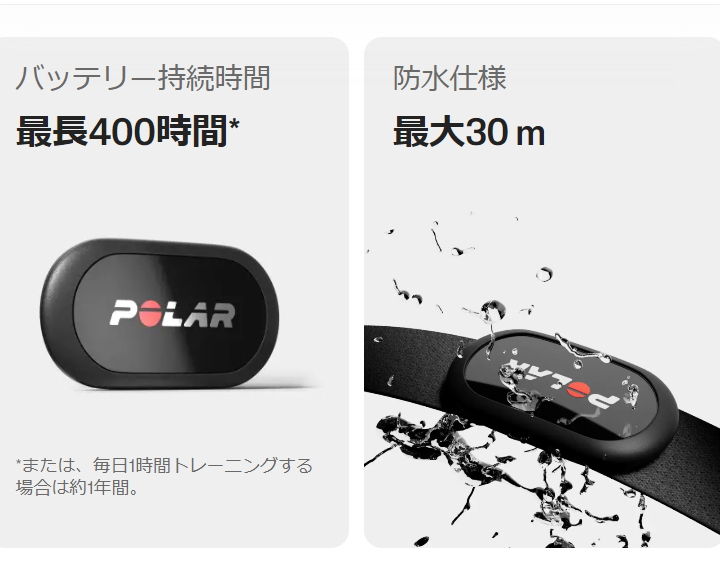 ポラール（POLAR） 最新モデル Polar H10 N 心拍センサー ブラック