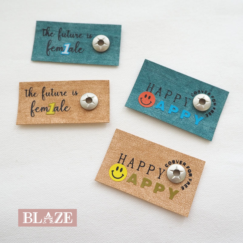 BLAZE タグ ハンドメイド用 プリント フェイクレザー ナンバー