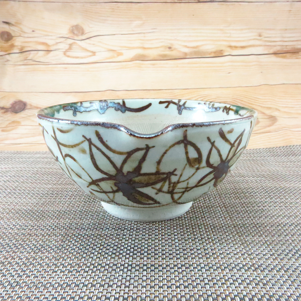 すり鉢 美濃焼 5寸片口スリ鉢織部てっせん 調理器具 ドレッシング｜和