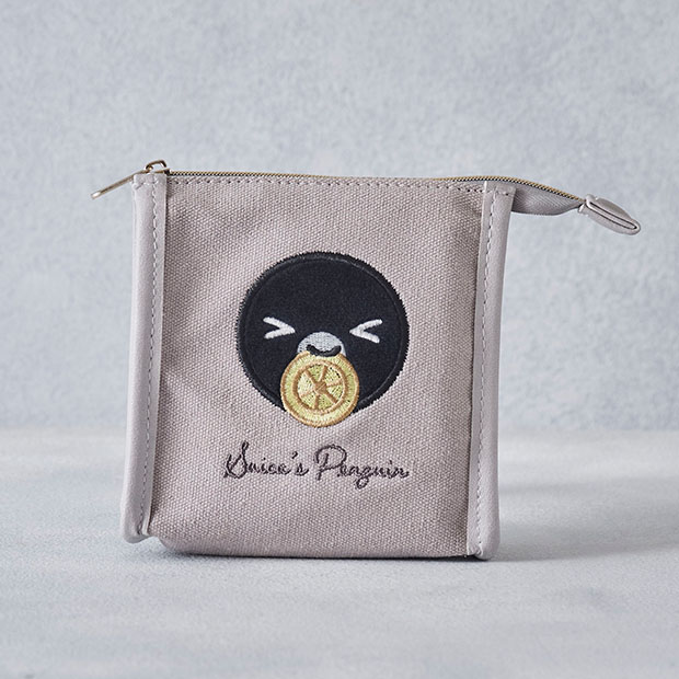 Suicaのペンギン ふわふわワッペンポーチ・レモン:オレンジページ shop