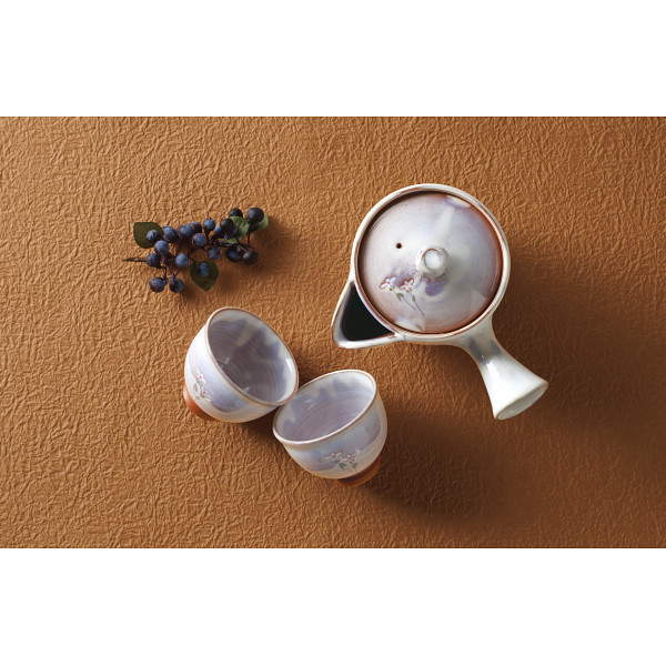 萩焼 松尾邑華作 梅鉢草 茶器揃 | シャディギフトモール