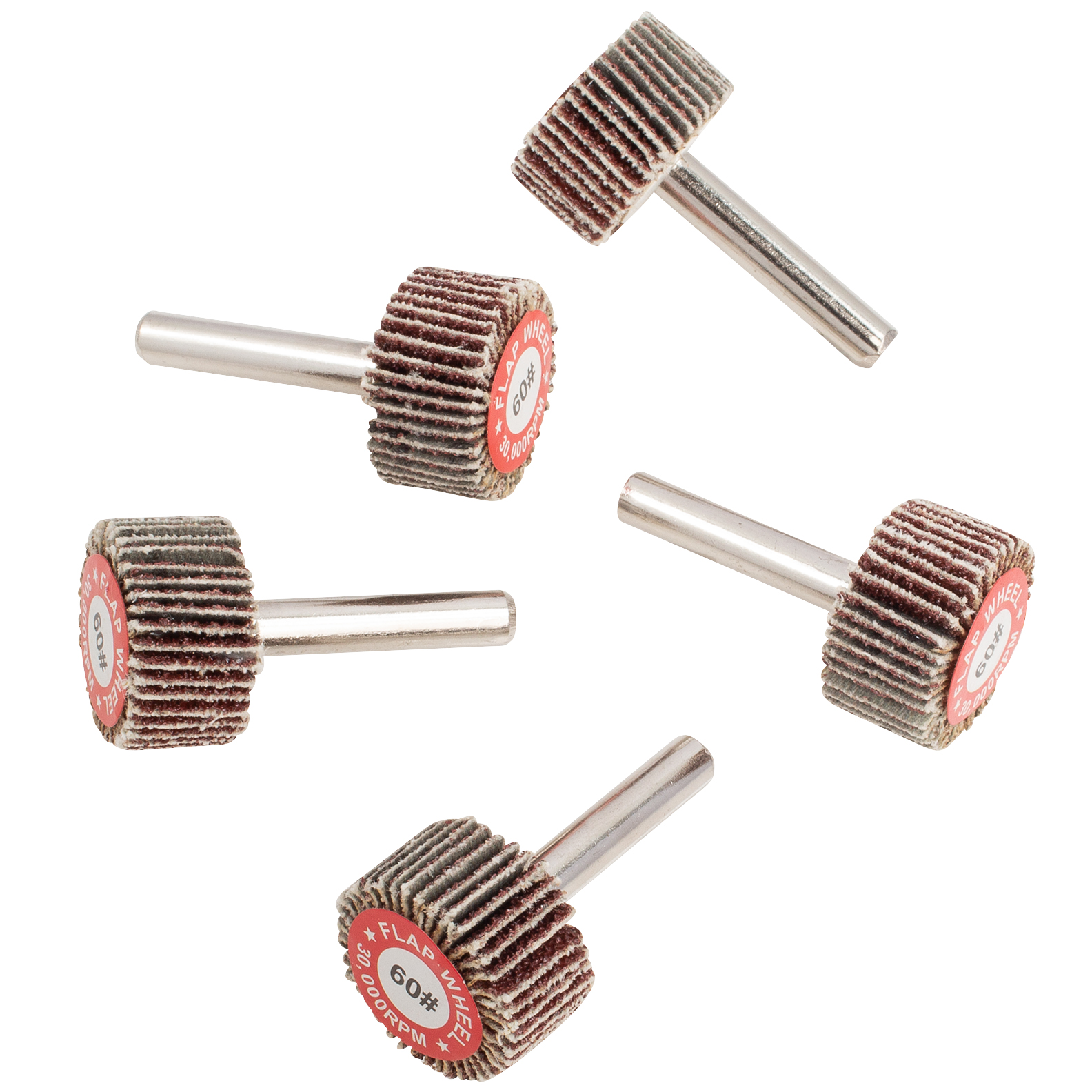 5 PK | Flap Wheel - Aluminum Oxide - 1