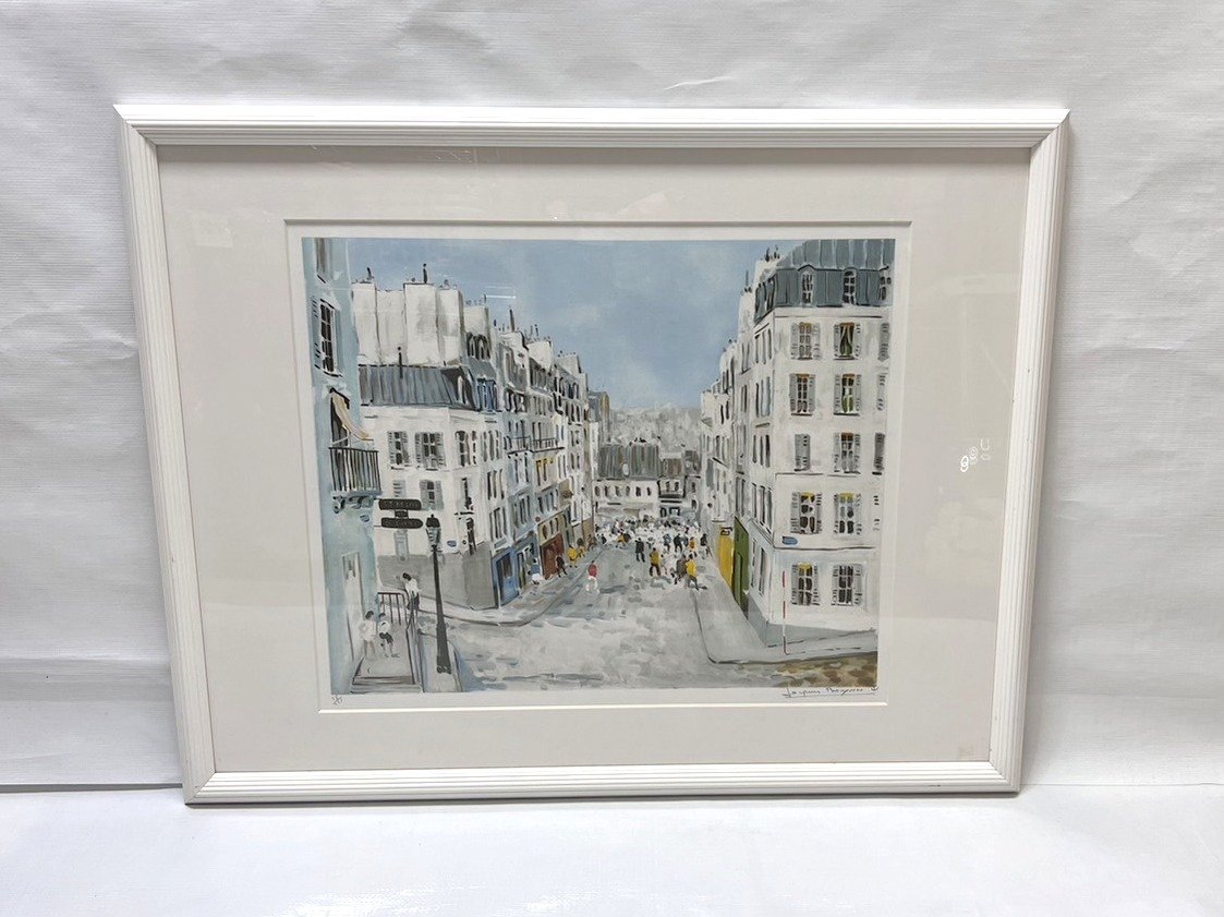 畦地梅太郎 版画『大正池』-47 木版画 直筆サイン入り 額縁付き ｜福井