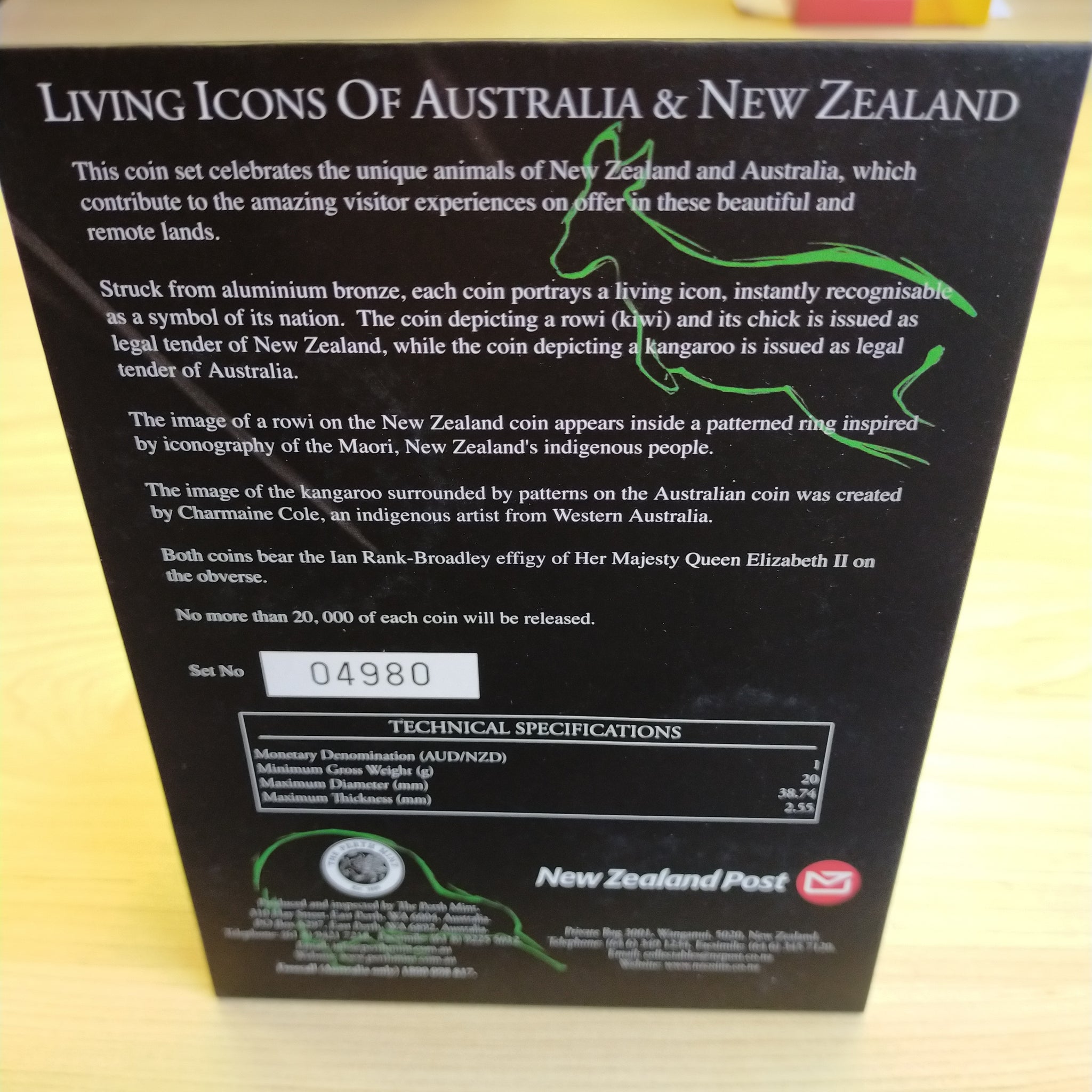 Australia New Zealand 2005 Perth Mint NZ Post Living Icons Of