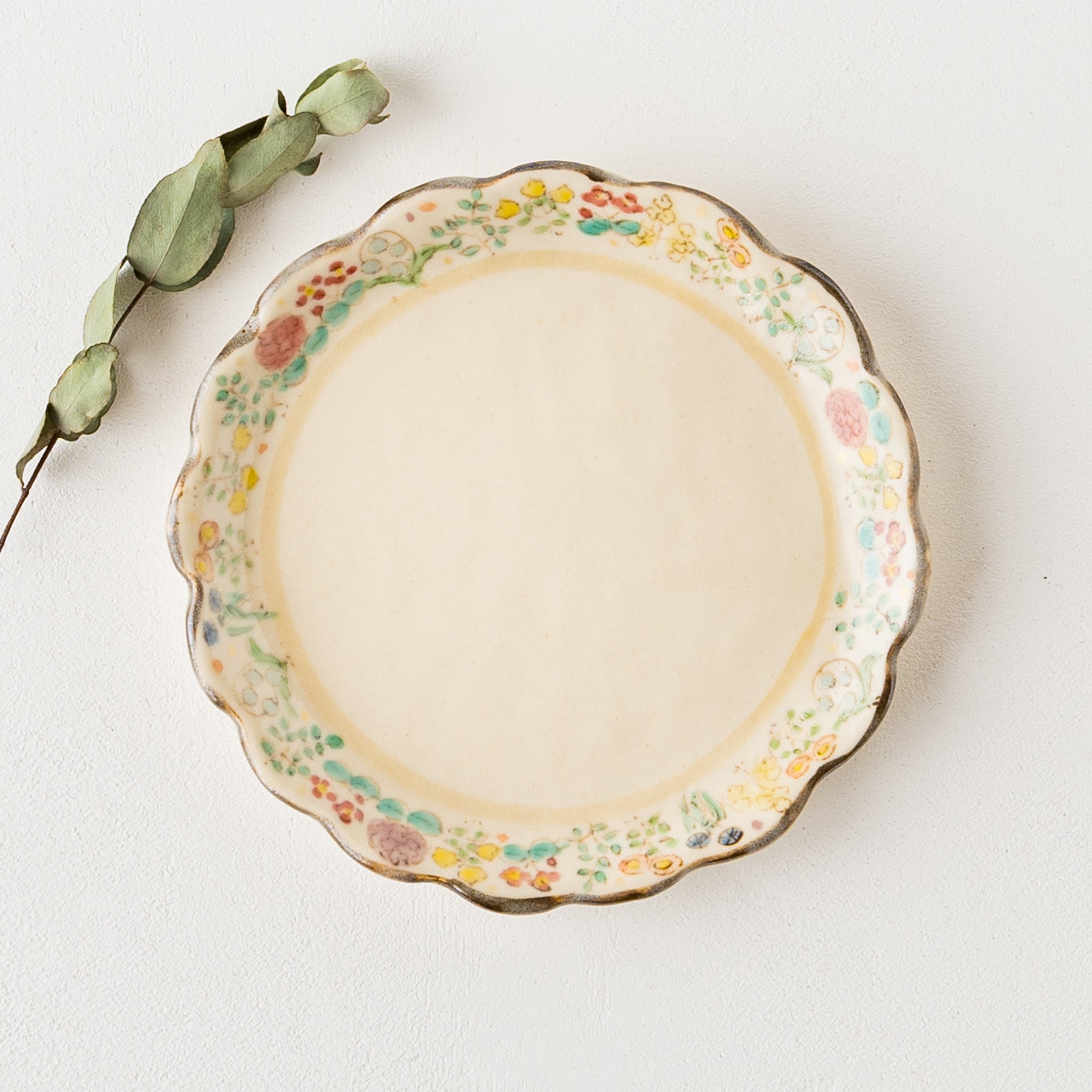 ははみや flower garden なみなみ皿｜作家もののうつわ通販 四季折折