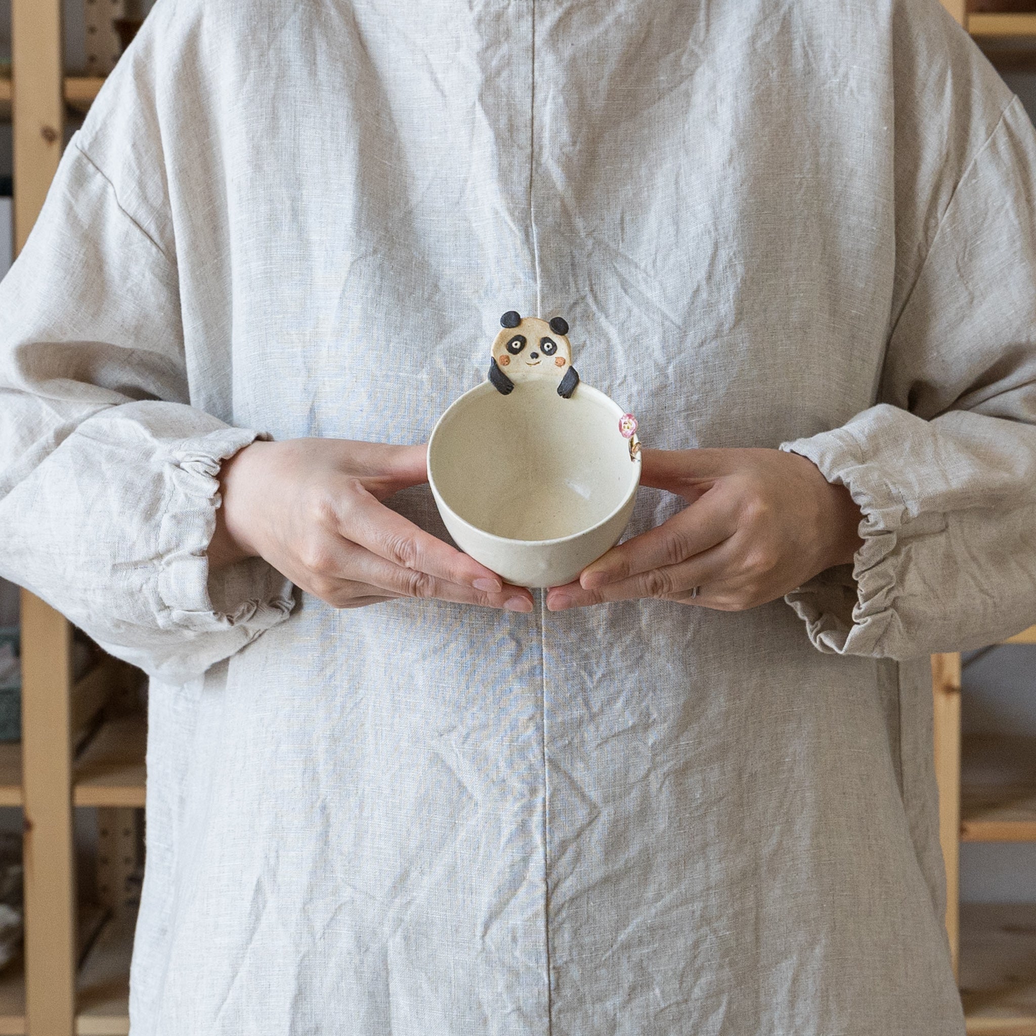 作家 山田裕恵 ヨーグルトカップ パンダ｜和食器通販 四季折折 – 四季