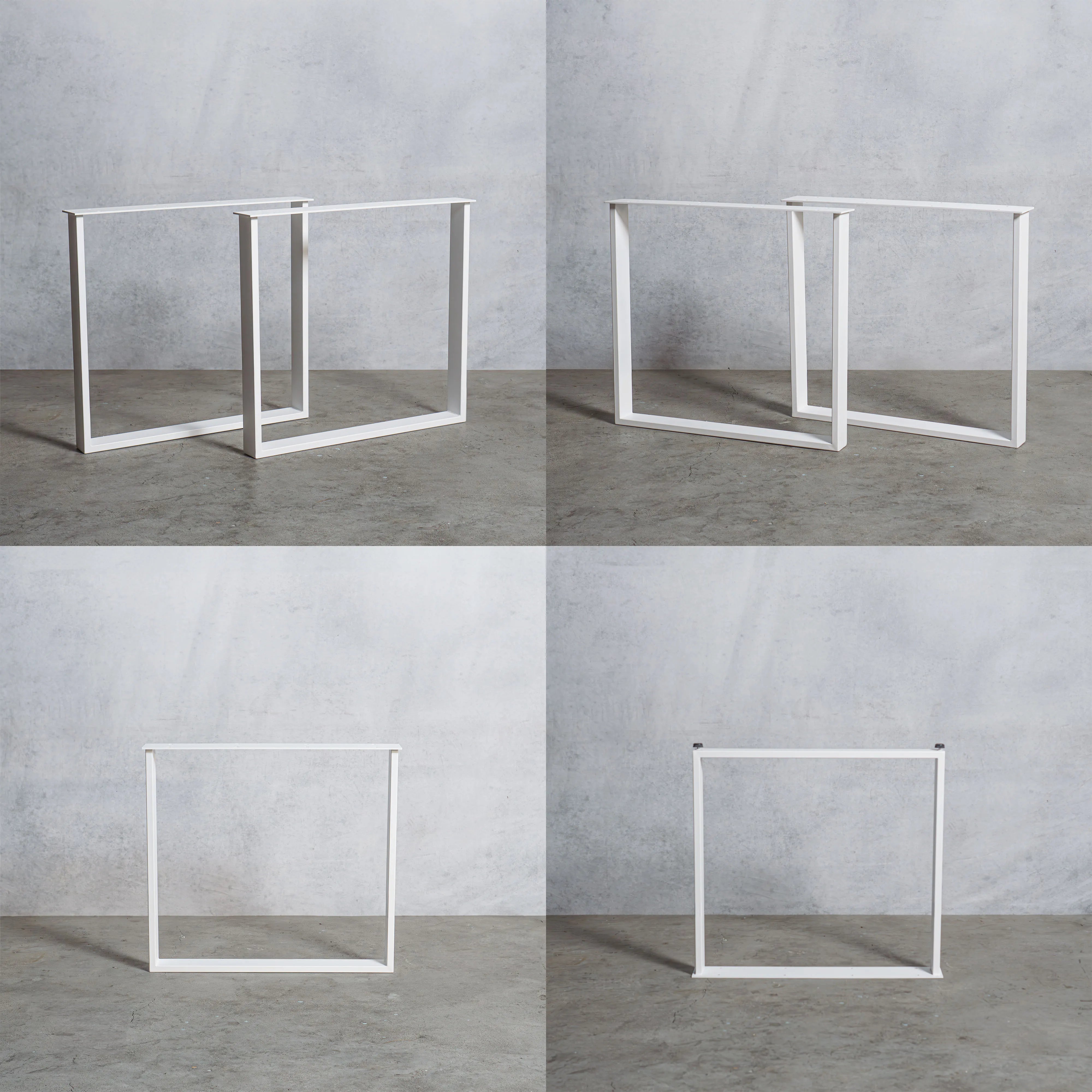 アイアン テーブル脚 口型 奥行740×高さ670mm 【清水材木店】