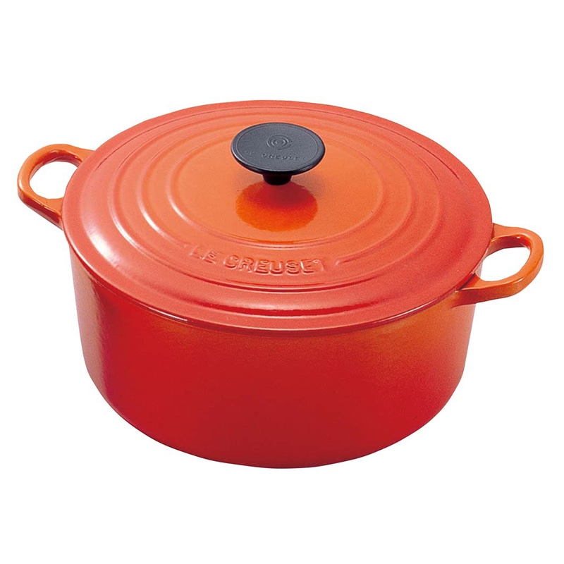 ル・クルーゼ ココット・ロンド 2501 20cm カリビアンブルー 1箱（ご