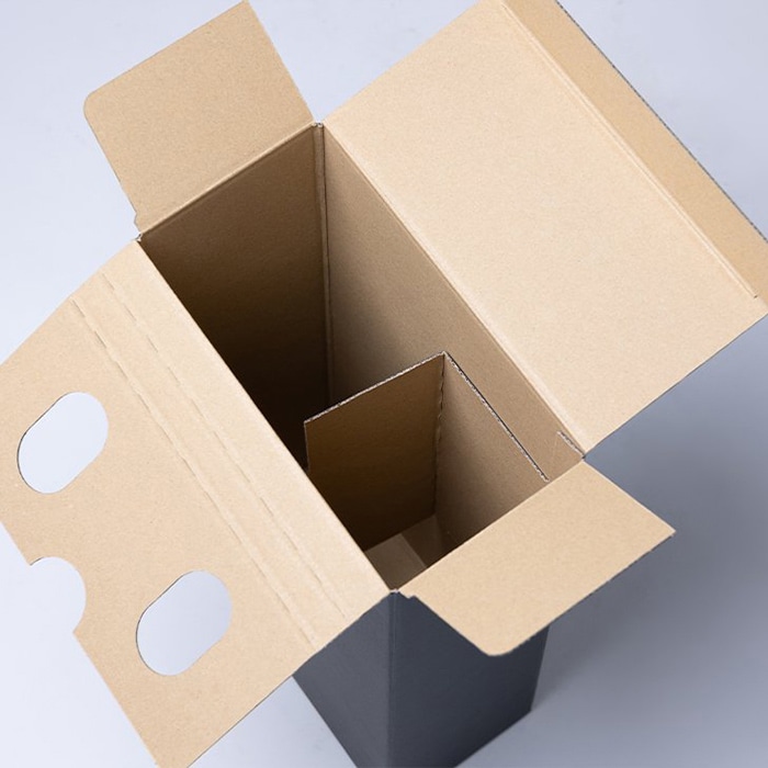 和気 一升瓶用箱 2本入 ブラック 30枚/箱（ご注文単位1箱）【直送品