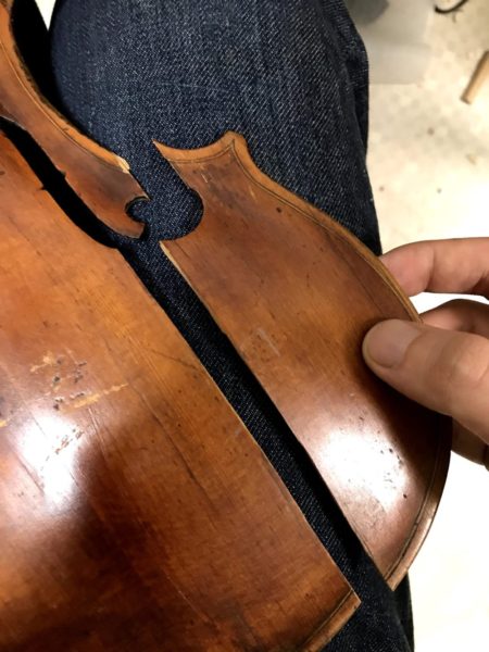 バイオリン修理日記】4/4Violin ”Joannes Keffer, Goysern 1792 label