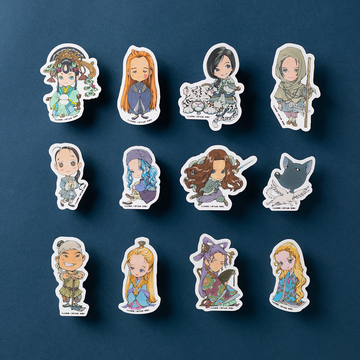十二国記」ちびキャラダイカットステッカー【四】 – 新潮ショップ