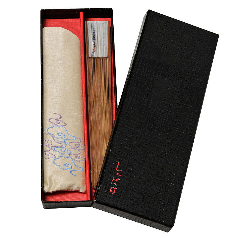 しゃばけ 特製扇子 短地45間絹製 白 – 新潮ショップ