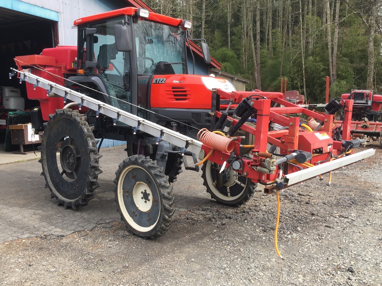売約済】クボタ 乗用管理機 KT22ZQ 22馬力 280hr 丸山ブームスプレーヤ