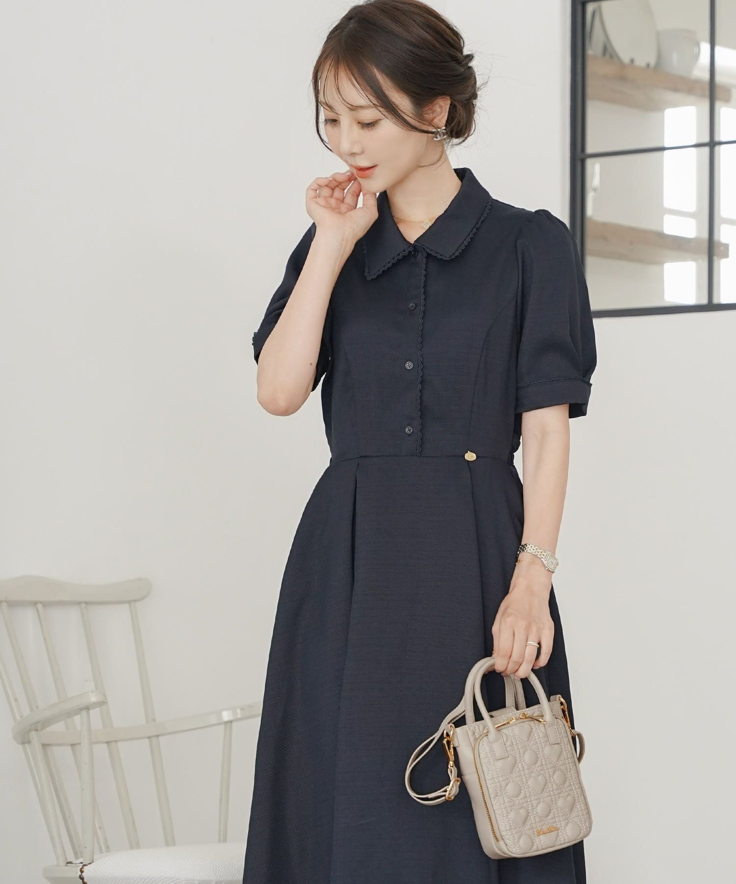 オリジナル ハートキルティング ミニ ショルダーバッグ le reve