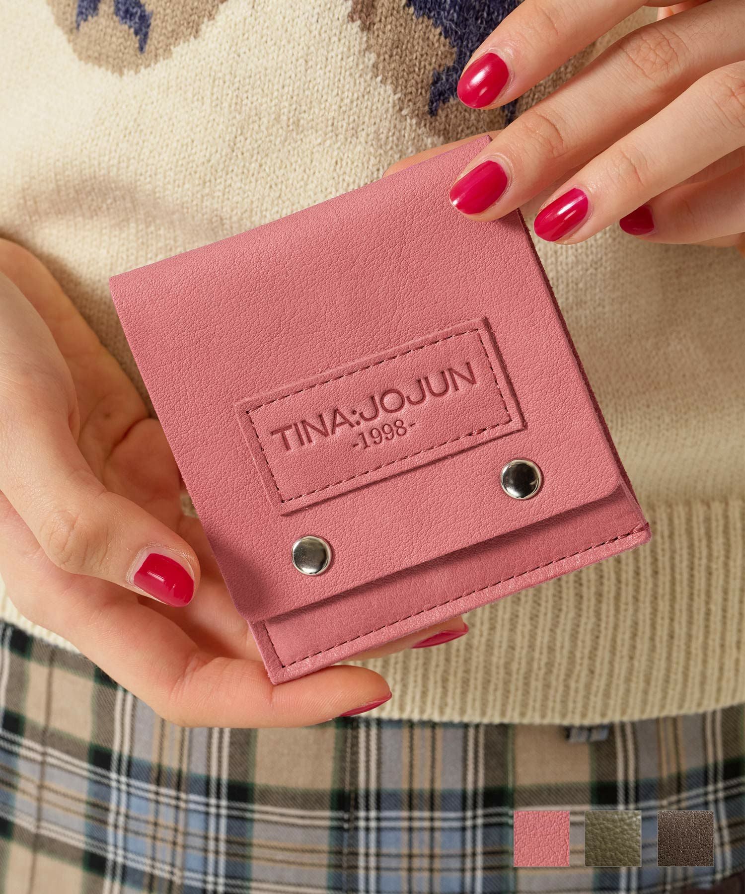 MADE IN JAPAN 本革 ミニウォレット TINA：JOJUN 全3色｜tnj947-0961