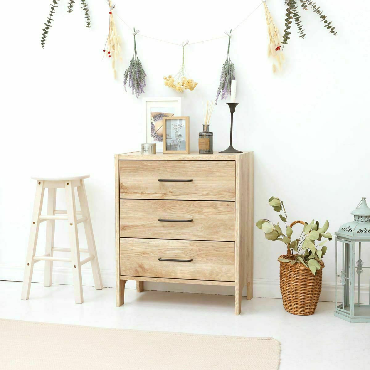 チェスト タンス 幅59cm 高さ72cm ビンテージナチュラル 組み立て簡単