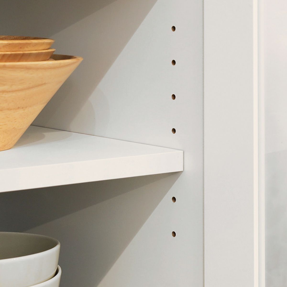 食器棚 幅57cm 高さ181cm ホワイト 白 キッチン収納 シンプル ベアルモ