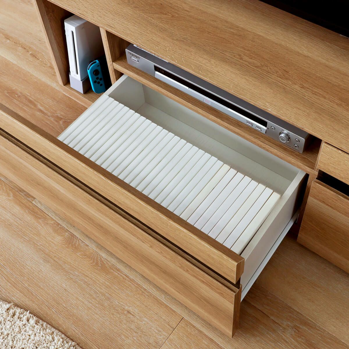 テレビ台 幅150cm 高さ37cm ナチュラルブラウン 65V型対応 TVボード